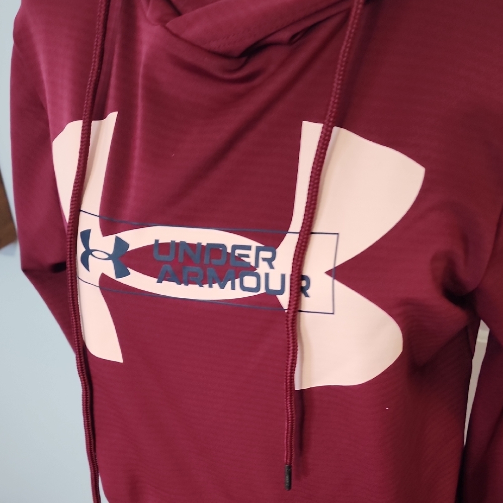 Under Armour Maroon ColdGear Hoodie - Picture 3 of 7